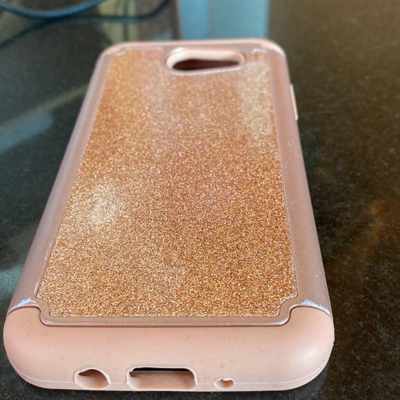 Case key Samsung galaxy phone case brand new Rose gold color sparkle - Picture 5 of 12